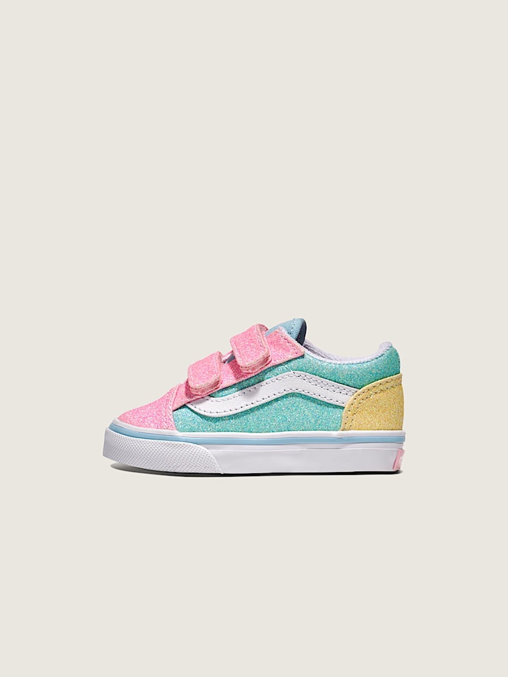 Vans old skill v glitter skate shoe NEW